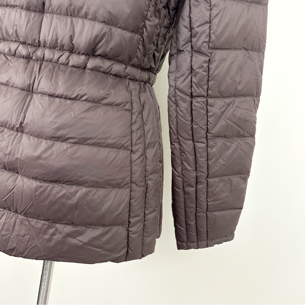 MICHAEL Michael Kors Packable Down Fill Coat Medium Brown Hooded Puffer - Picture 9 of 11